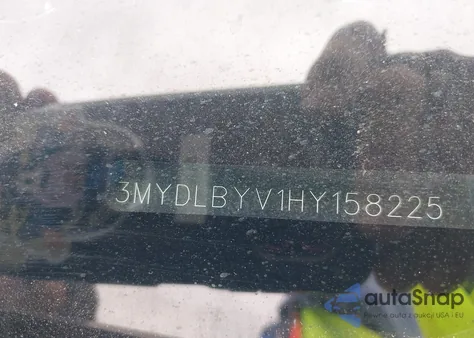 2017 Toyota Yaris Ia z USA, uszkodzony, nr VIN 3MYDLBYV1HY158225